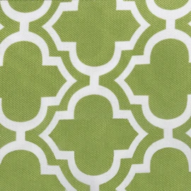 DII 100% Polyester, Spill Proof and Waterproof, Machine Washable, Tablecloth for Outdoor Use, 60" Round, Fresh Spring Lattice, Seats 4 People