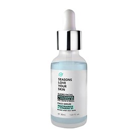 Seasons Love Your Skin suero facial con niacinamida y vitamina B5 30 ml | control de grasa y poros | hidratación ligera y reparación antioxidante | id