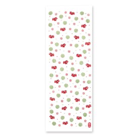 JIKAN STYLE Face Towel, Senshu Towel, Made in Japan, Gift, Front Gauze, Back Pile Gift, Gift, School Entrance, Farewell Party, Popular, Lucky Towel, Auspicious Pattern, Red Beko, Noon, Zodiac, 13.4 x