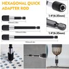 HUTHUHNHN Flexible Bit Holder Extension, Flexible Shaft Bits Drill Set