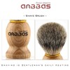 Easy Raku® Beard Brush Shaving Brush Badger Hair Shave Lather