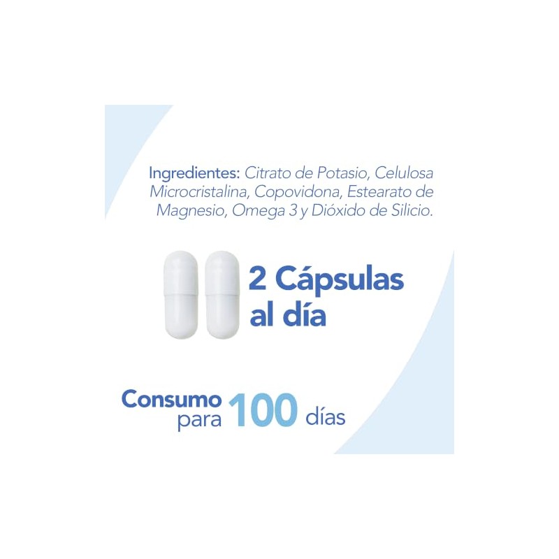 Citrato de Potasio + Omega 3 Cápsulas de 700mg