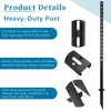 6-Foot Sign Stake Post - Heavy Duty Wind-Resistant Yard Sign