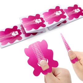 AHIER Nail Forms, 100PCS Acrylic Nail Forms, Butterfly Nail Extension Tips, Nail Forms for Acrylic Nails, Acrylic Nail/UV Gel Nail Extension Forms Guide Stickers