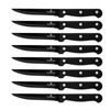G.a HOMEFAVOR Steak Knife Set: 8-Piece Stainless Steel Sharp Serrated