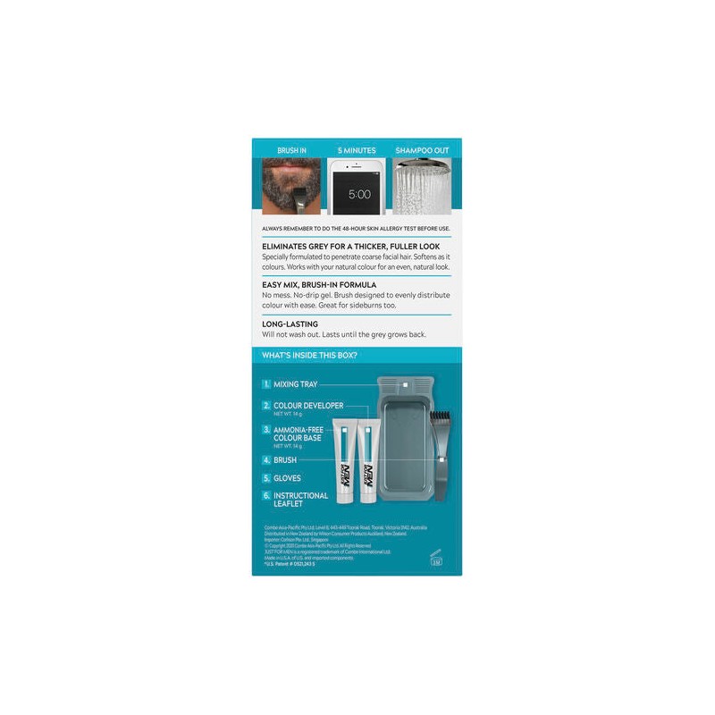 Just For Men Moustache & Beard Brush-In Colour Gel M-25