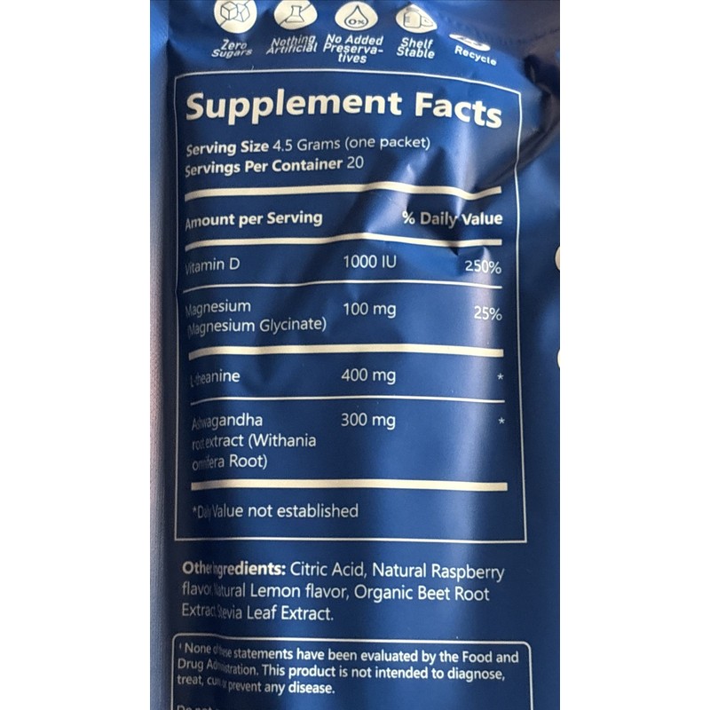 SupraCalm 3 - SupraCalm Adaptogenic Drink Mix - Rasberry Lemonade