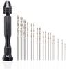 TAORAYO Precision Pin Vice with 20 Drills, Hand Drill, Noise-free,