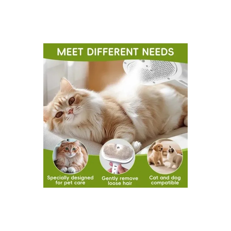 Cepillo Para Perros 3 En 1 , Gatos Vapor Peine