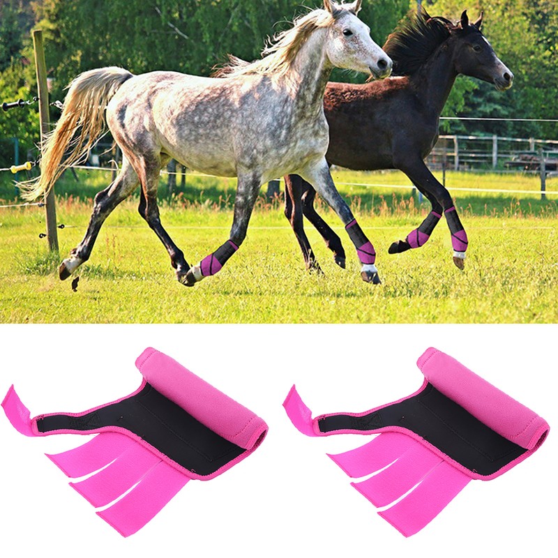 1 Pair Adjustable Horse Splint Leg Boot Protection Support Wrap