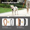 IOKHEIRA Orange Leash for Large Dogs, Multifunctional Adjustable Heavy Duty