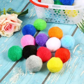 Pllieay 120pcs 5CM Fluffy Pom Poms Balls Assorted Pom Poms Arts and Crafts for DIY Creative Crafts Decorations, 13 Colors