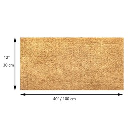 12x40 inch Natural Coco Liner Roll Coconut Coir Liner Sheets Coco Mat for Planter Window Box Flower Basket Garden Decoration Animal Pet Pad