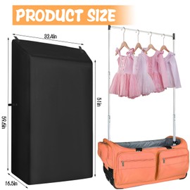 Privacy Curtain for Dance Bag Suitcase, Portable Discreet Curtain Changing Room Three Sides Privacy Curtain Partition Screens for Dancer Backstage Camping Window Shades Dance Accessories