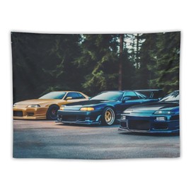 PailailaiNest Wall Art Tapestry R34 Sport Car Racing Jdm Car Aesthetics Tapestry Wall Hanging for Bedroom Home Wall Decor Living Room Backdrop 30"x40"