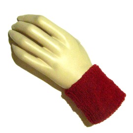 Couver Unisex Youth Kids Affordable Cotton Terry Wrist sweatbands for Event use (1 Pair), Navy