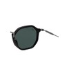 D Franklin DFSU090003-BLAC Roller HEX Sunglasses, Matte Black/Black