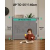 55" Wide Retractable Baby Gates for Stairs,Mesh Dog Gate for
