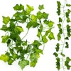 SZXMDKH Fake Ivy, 1 Piece Artificial Climbing Plant, Artificial Ivy Garland Green Leaves for Wedding, Party, Office, Home, Window, Garden, Indoor Outdoor, Wall Decoration