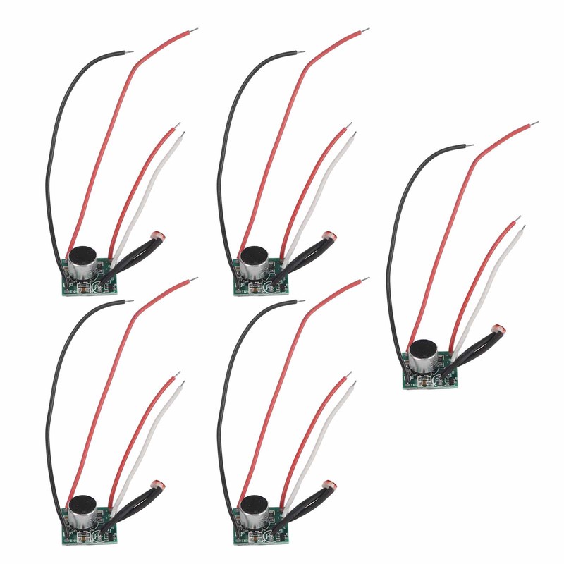5Pcs Sound Control Switch Module Solar Light Sensor Module Circuit