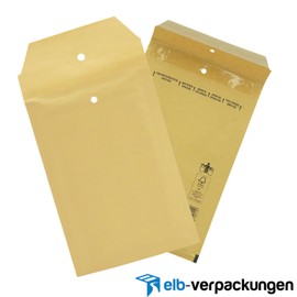 Pack of 100 Bubble Envelopes in Brown – 2/B – (140 x 225) – Bubble Envelopes / Mailing Bags elb-verpackungen