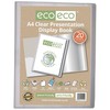 eco-eco A4 Size 50% Recycled 20 Pocket Clear Presentation Display