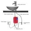 XUANIIIL Tankless Water Heater, 3000W 110V Mini Instant Hot Electric
