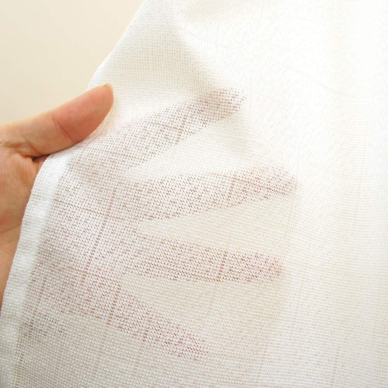 Noren Kobo 95238 Cafe Curtain, Natural, Simple, Lace, Plain, Small