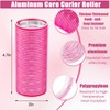 WILLBOND 4 Pcs Long Hair Rollers for Bangs Aluminum Core