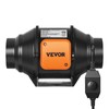 VEVOR Inline Duct Fan, 4-Inch 200 CFM with Variable Speed