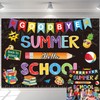 Goodbye Summer Hello School Backdrop First Day of School Backdrop