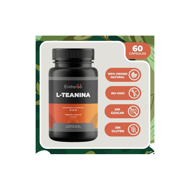 L-Teanina – Cápsulas de Apoyo al Estado de Ánimo y