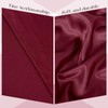 Lumaycens 10 Packs Satin Tablecloth 57 x 108 Inch Burgundy