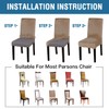 H.VERSAILTEX Velvet Dining Chair Covers Stretch Chair Covers for Dining