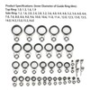 37Pcs Fishing Rod Guides Top Tip Ring Telescopic Surf Casting