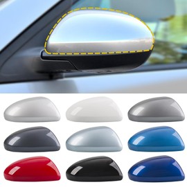 Goholy Car Door Side Rearview Mirror Cover Compatible With Mazda 2 Mazda 3 2010-2013(Without Signal Lamps Version) 69-1N7A-87 69-1N7A Housing Rearview Mirror Protective Cover Unpainted Right Side