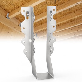 50 pcs 2x8 Joist Hanger,LU28 18 Gauge Galvanizing Face Mount Joist Hangers for Wood,Hurricane Tie for Rafter Fits Truss Connectors Rafter Hangers 2x8 Great for Floor Deck and Ceiling Joists