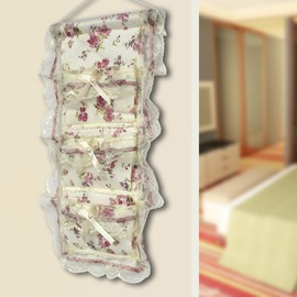 [Rose & Bud Silk] Wall Hanging/Wall Organizers/Wall Baskets/Hanging Baskets (11 * 19)