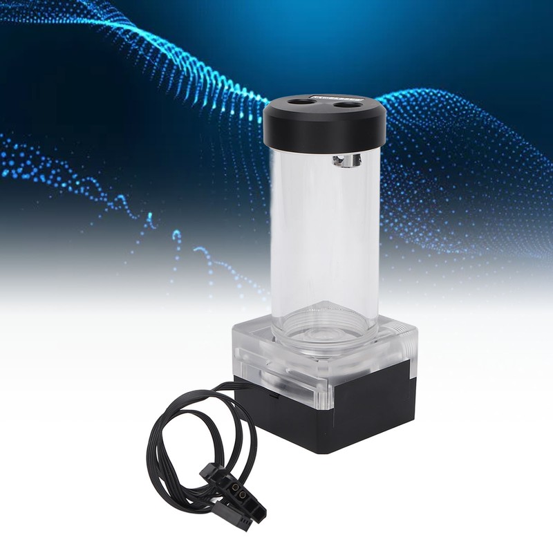 Water Cooling Reservoir 15cm 550L/H 10W 12V DC 3.5m Pump