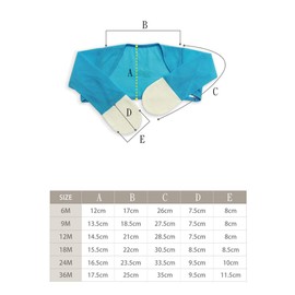 Edenswear Zinc-Infused Summer Mesh Mitten Sleeves for Kids with Eczema - Wet Wrap Therapy (Blue, 6 Months)