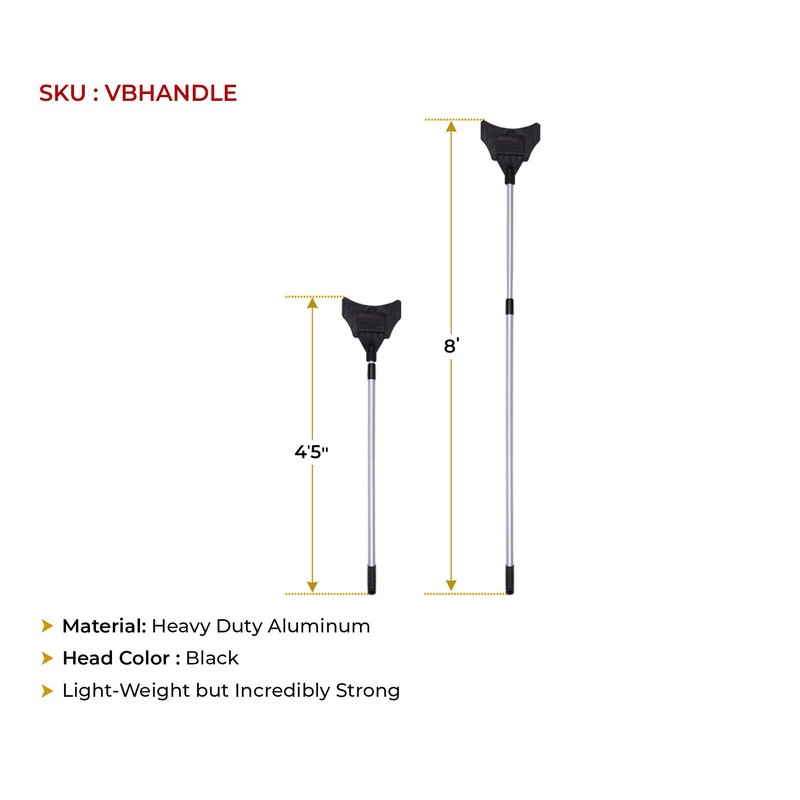 Mytee Products 8ft V Shaped Board Corner Protector Extension Handle