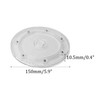 STFRBTH 2PCS 6 Inch Round Rotating Organizer, Clear Turntable Plate