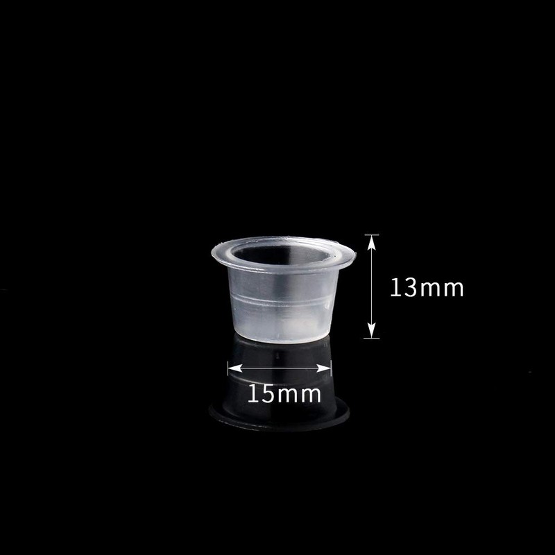 Disposable Tattoo Ink Cups-Tattoo 100pcs Tattoo Ink Caps for Tattooing