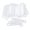 Framendino, 100 Pack Clear Non-Slip Rubber Clothes Hanger Grips Clothing