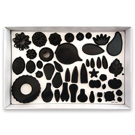 JEM Two-Flower Fondant Cutter Set, for Cake Decorating, 75-Piece