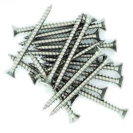 No.12 x 1 (6mm x 25mm) Pozi Countersunk Chipboard Screw - Stainless Steel (A2) (Pack of 20)