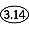 CafePress 3.14 Oval Car Bumper Sticker