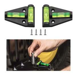 Gasedin 2 PCS T Type RV Levelers, RV Bubble Levels with Screws Mounting and Magnetism Dual-Use, Multipurpose Stablilization Levelers for RV, Camper, Furniture, Car Accessories