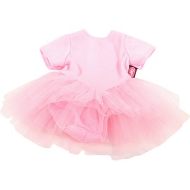 Götz 3402473 Puppenbekleidung Balletanzug Gr. XL - Dress für Ballerinas - rosanes Balletkleidchen für Stehpuppen mit einer Größe von 45 - 50 cm