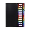 Viquel Rainbow Vertical Accordion Folder 12 Compartments 5/10 Polypropylene Black